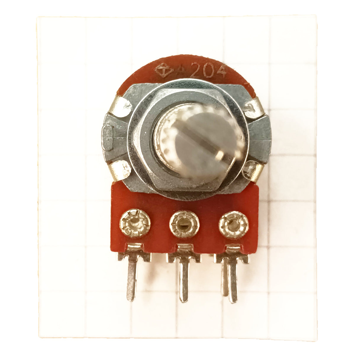 Switched Volume Potentiometer Single Mono 16mm Splined Audio Log A SW