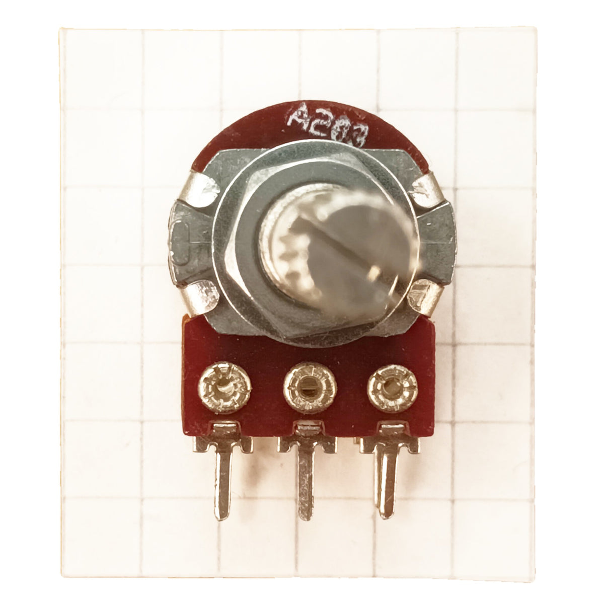 Switched Volume Potentiometer Single Mono 16mm Splined Audio Log A SW