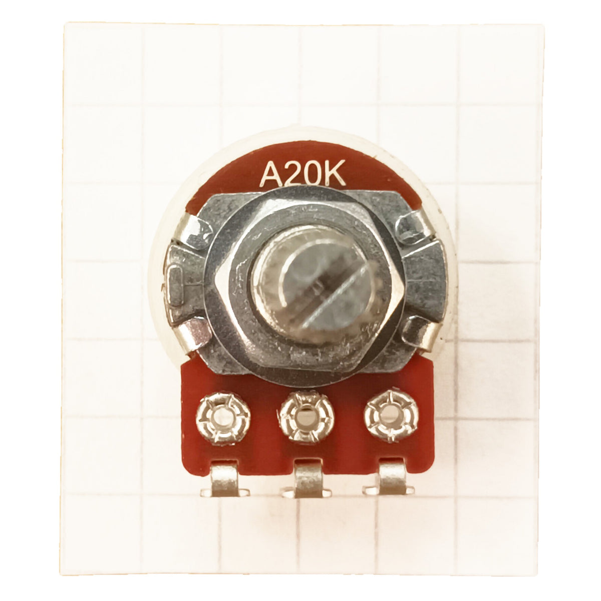 Log Potentiometer Solder Lug Splined 16mm Audio Logarithmic A T18SL