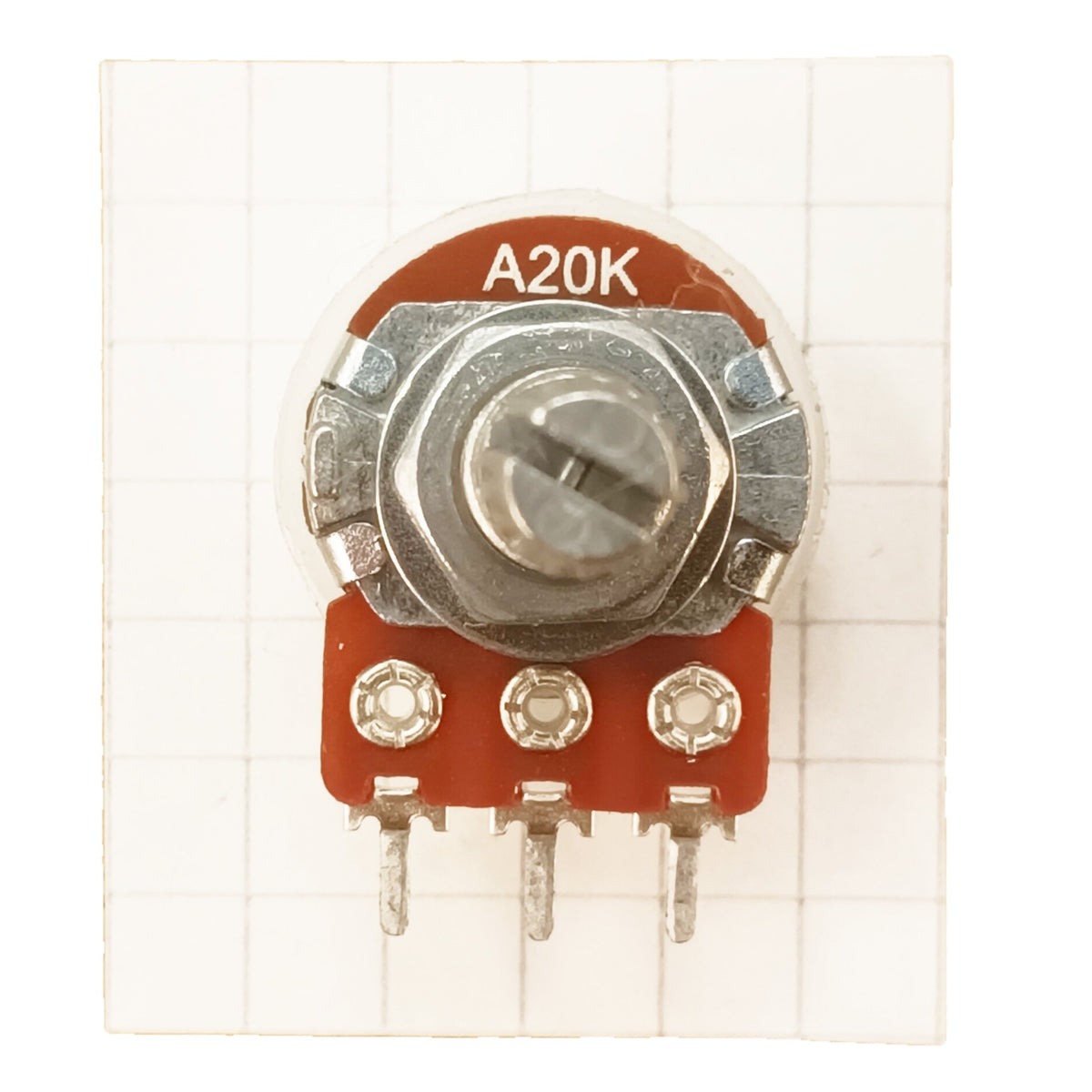 Audio Potentiometer 16mm Splined Shaft Log A BAS