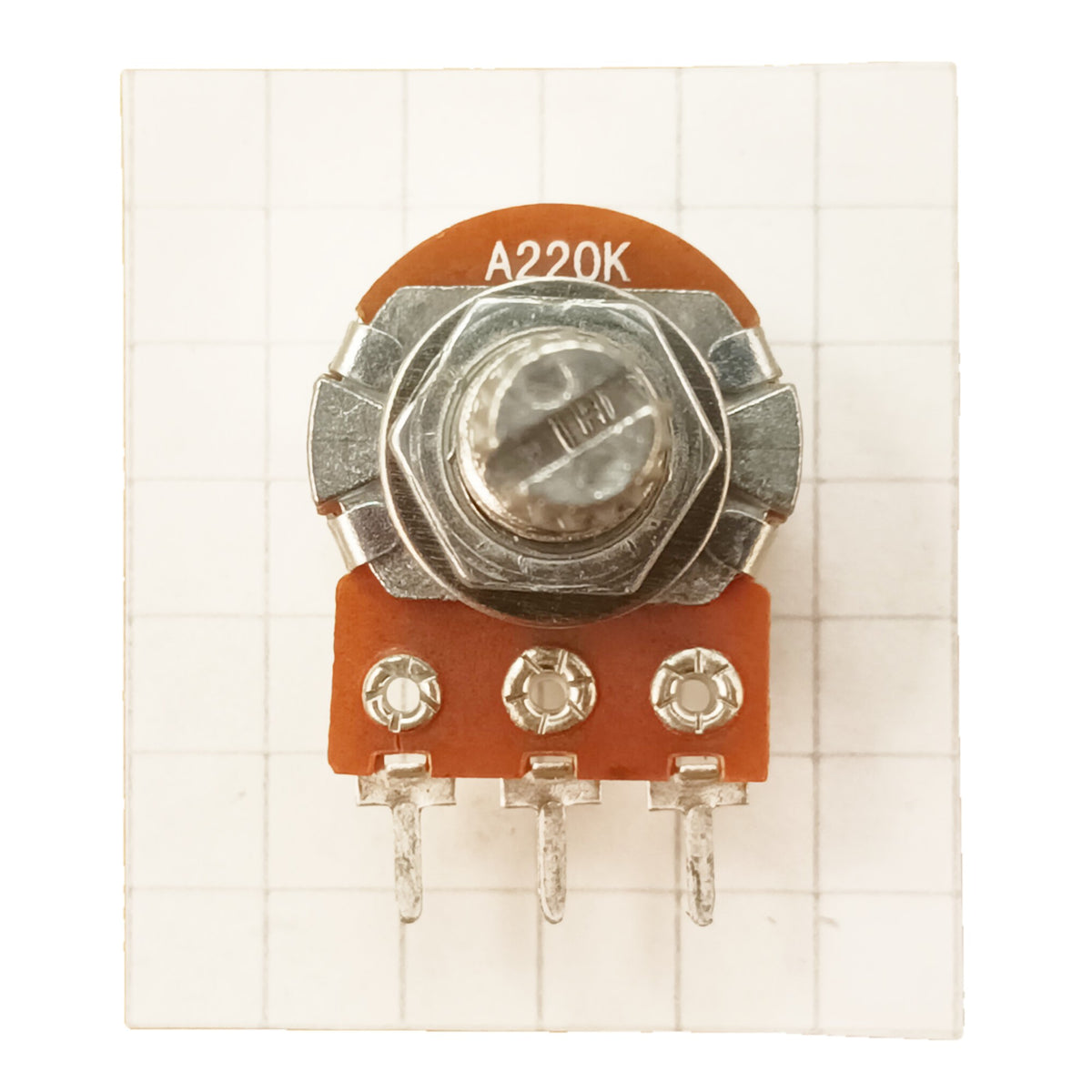 Audio Potentiometer 16mm Splined Shaft Log A BAS