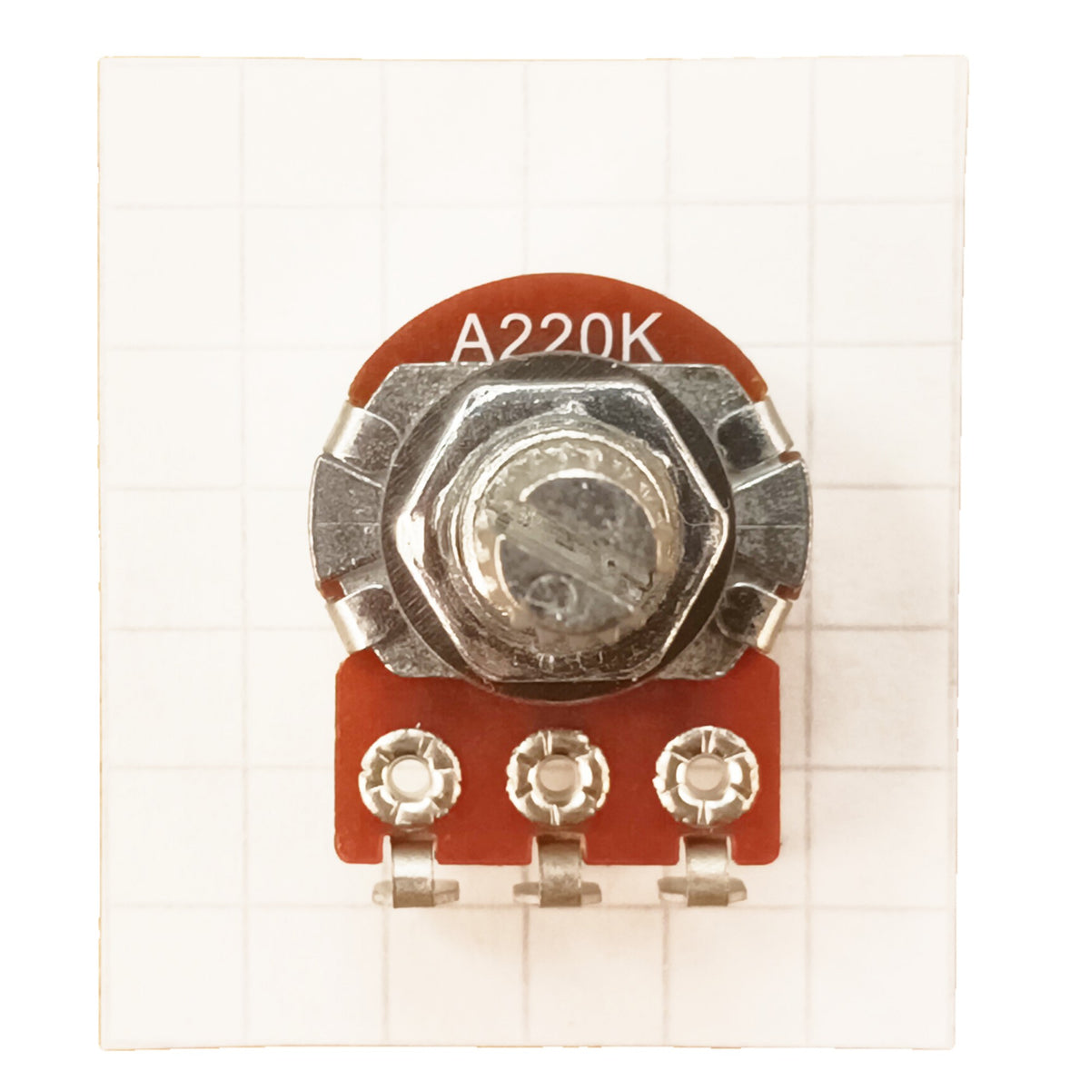 Log Potentiometer Solder Lug Splined 16mm Audio Logarithmic A T18SL