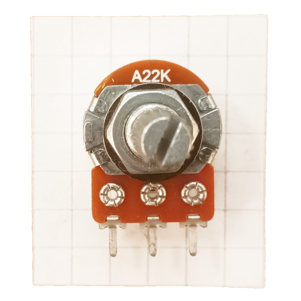 Audio Potentiometer 16mm Splined Shaft Log A BAS