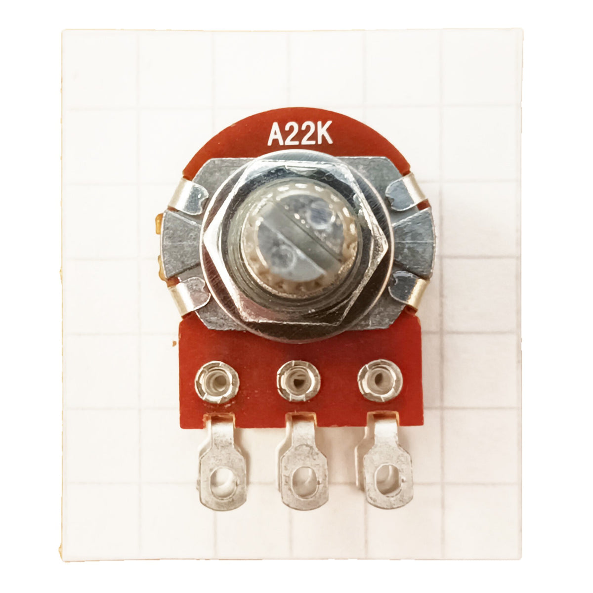 Stereo 16mm Logarithmic Potentiometer Solder Lug Splined Dual Log A SLST