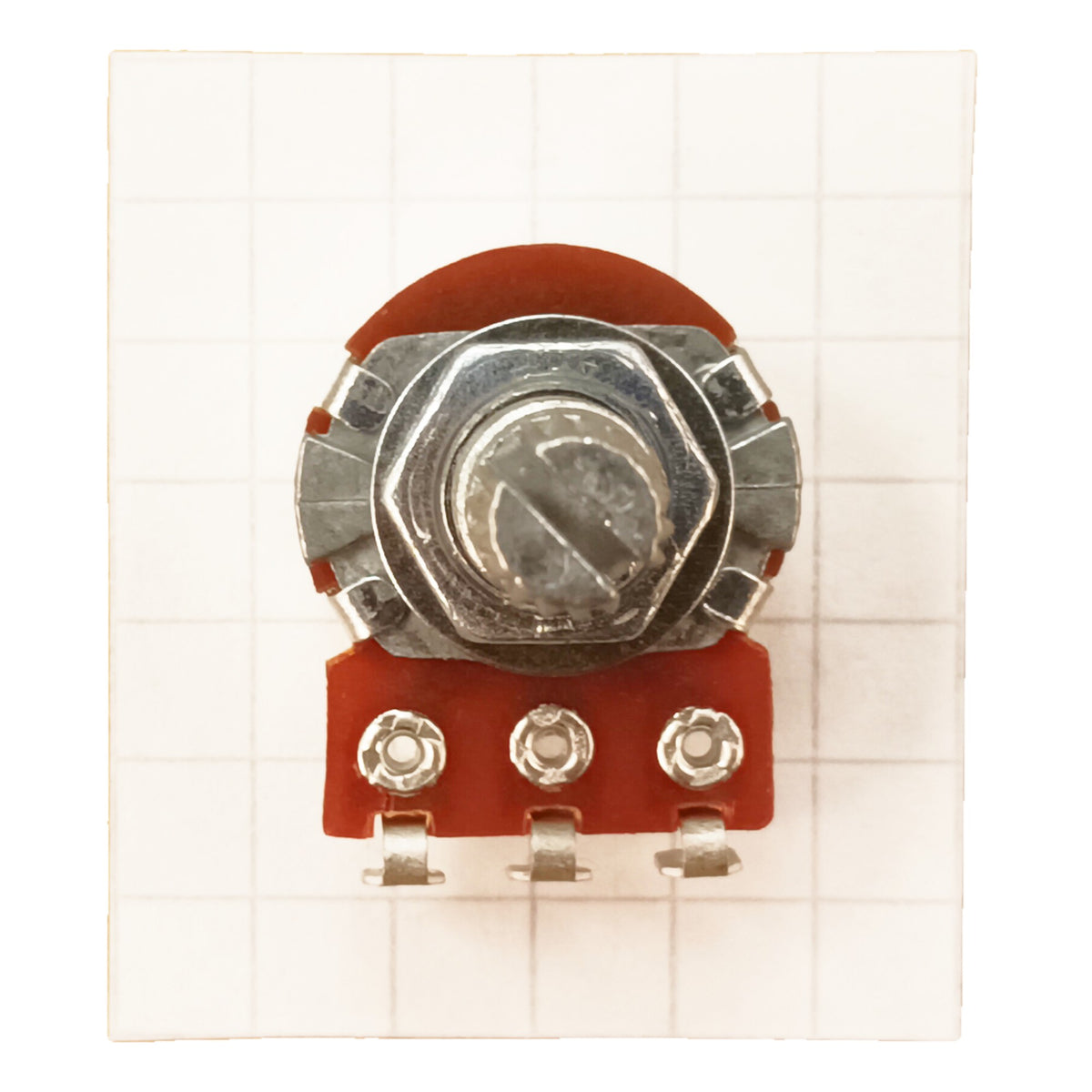 Log Potentiometer Solder Lug Splined 16mm Audio Logarithmic A T18SL