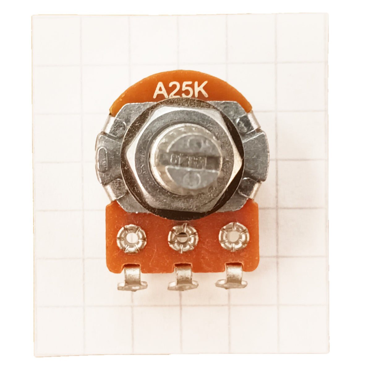 Log Potentiometer Solder Lug Splined 16mm Audio Logarithmic A T18SL