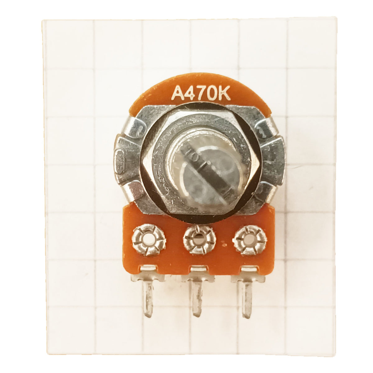 Audio Potentiometer 16mm Splined Shaft Log A BAS