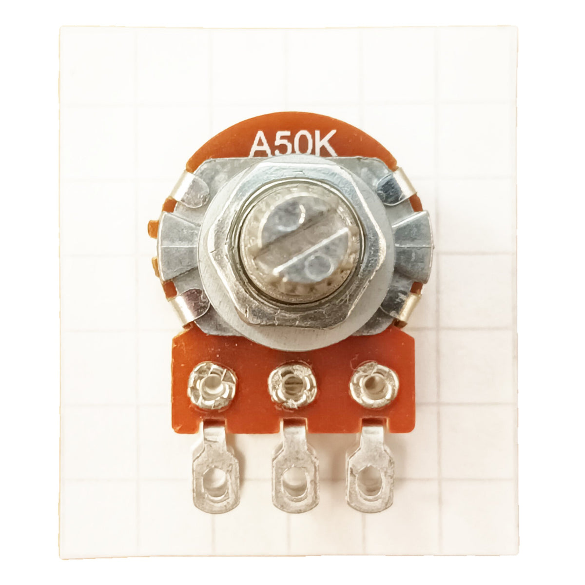 Stereo 16mm Logarithmic Potentiometer Solder Lug Splined Dual Log A SLST