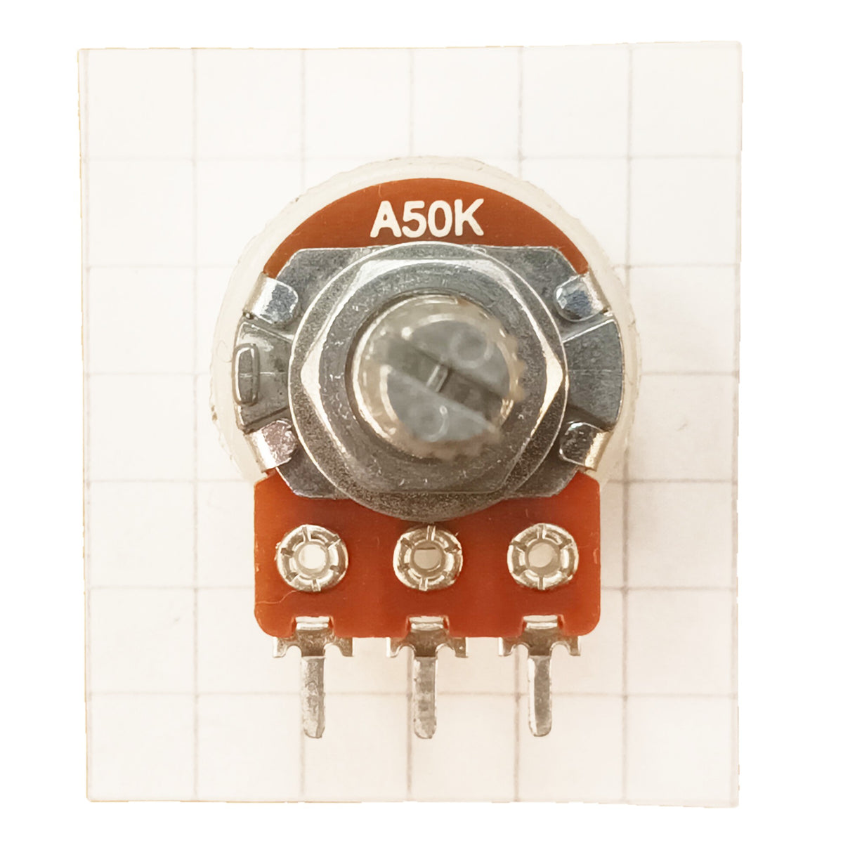 Audio Potentiometer 16mm Splined Shaft Log A BAS