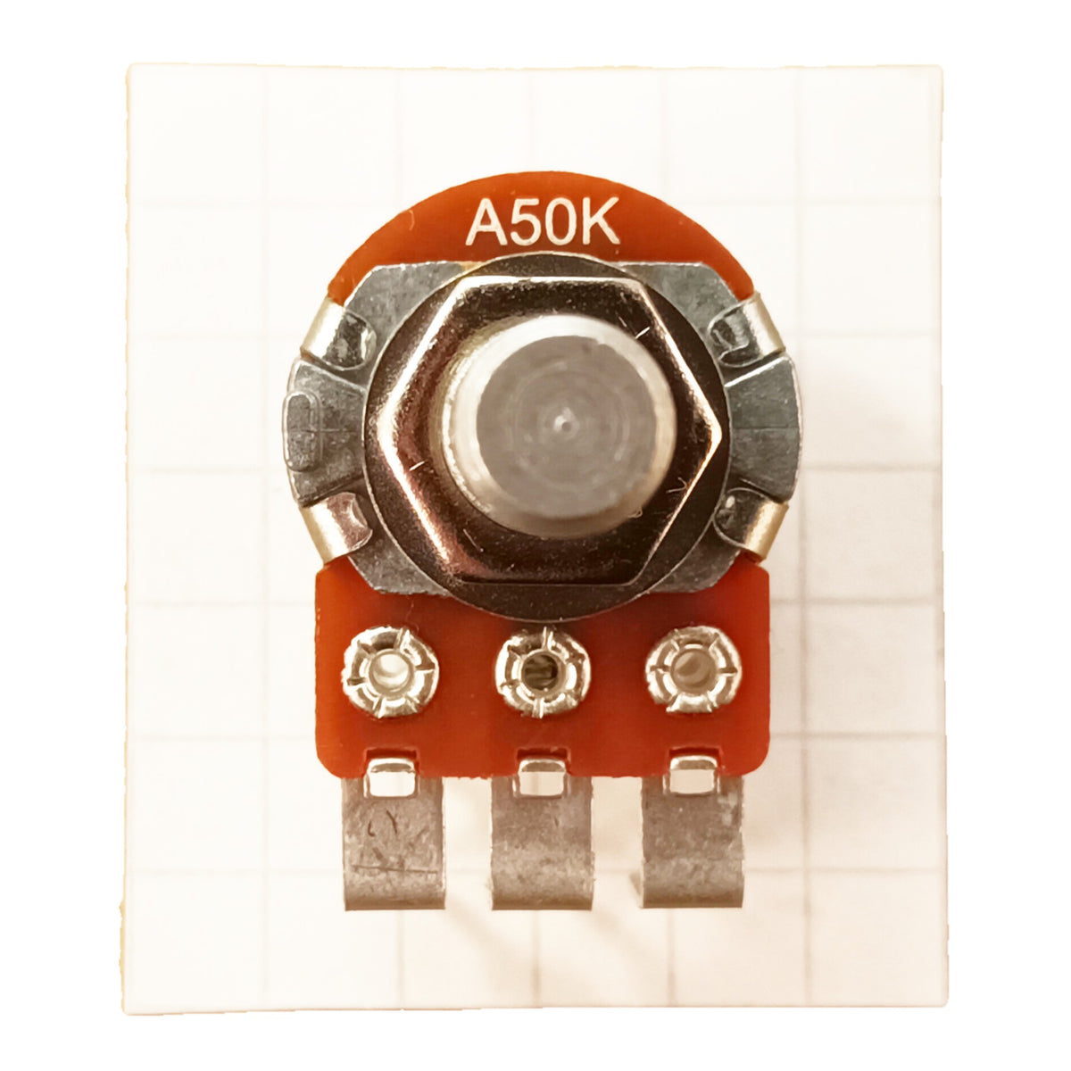 Stereo Logarithmic Potentiometer Vertical 6.3mm 0.25 Inch Round Shaft A VR63ST