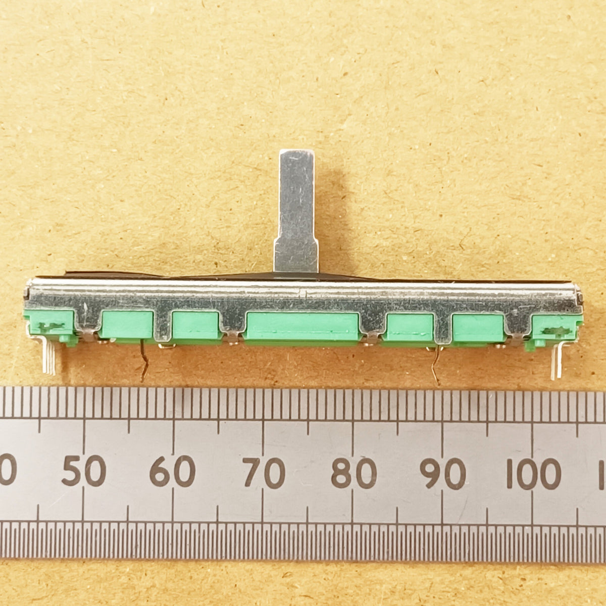 Stereo Slider 45mm Travel Dual Log Fader Potentiometer A50K 60mm Length