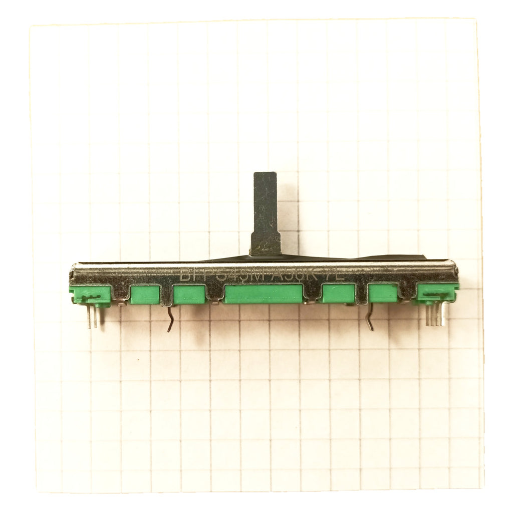Stereo Slider 45mm Travel Dual Log Fader Potentiometer A50K 60mm Length
