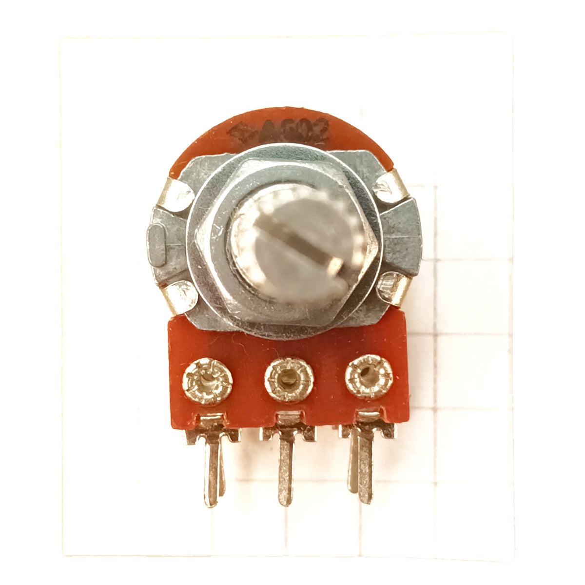 Switched Volume Potentiometer Single Mono 16mm Splined Audio Log A SW