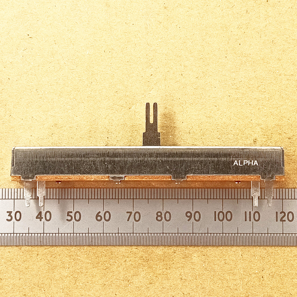 Slider Potentiometer 60mm Travel Fader, Logarithmic Linear & Antilog A B C AL60