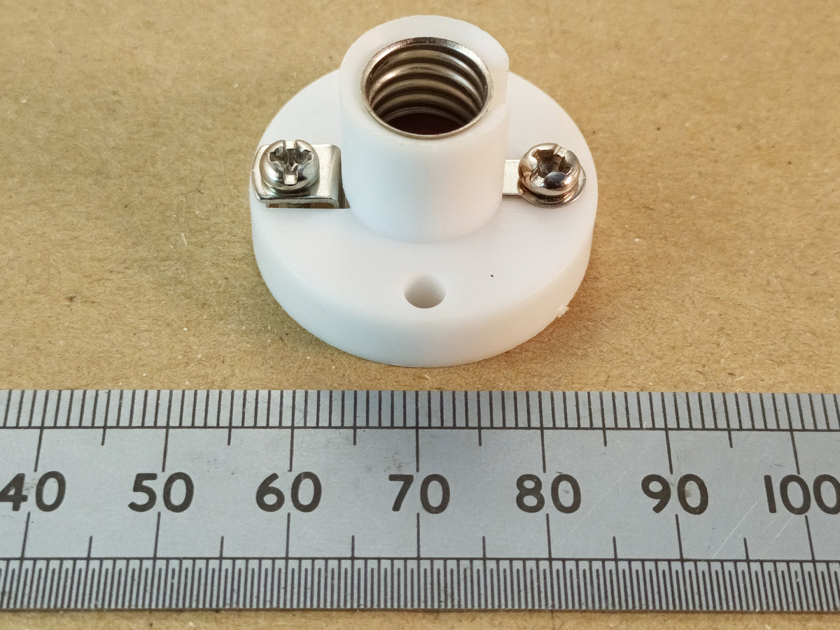 MES Bulb Holder E10 Batten Mounting Lamp Holder White