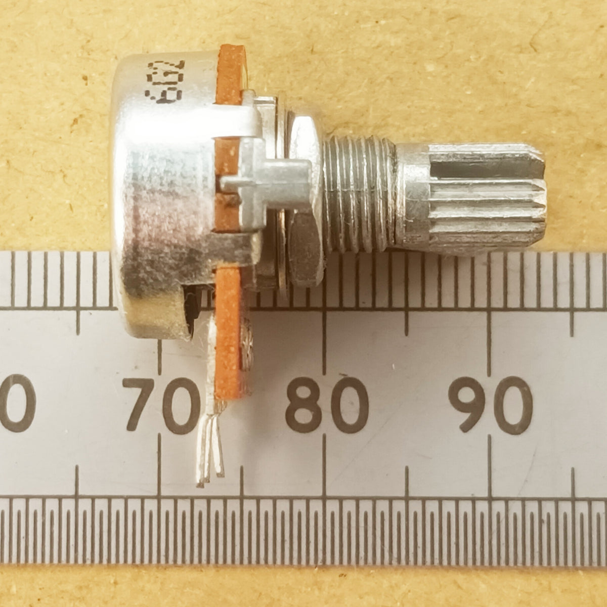 Audio Potentiometer 16mm Splined Shaft Log A BAS