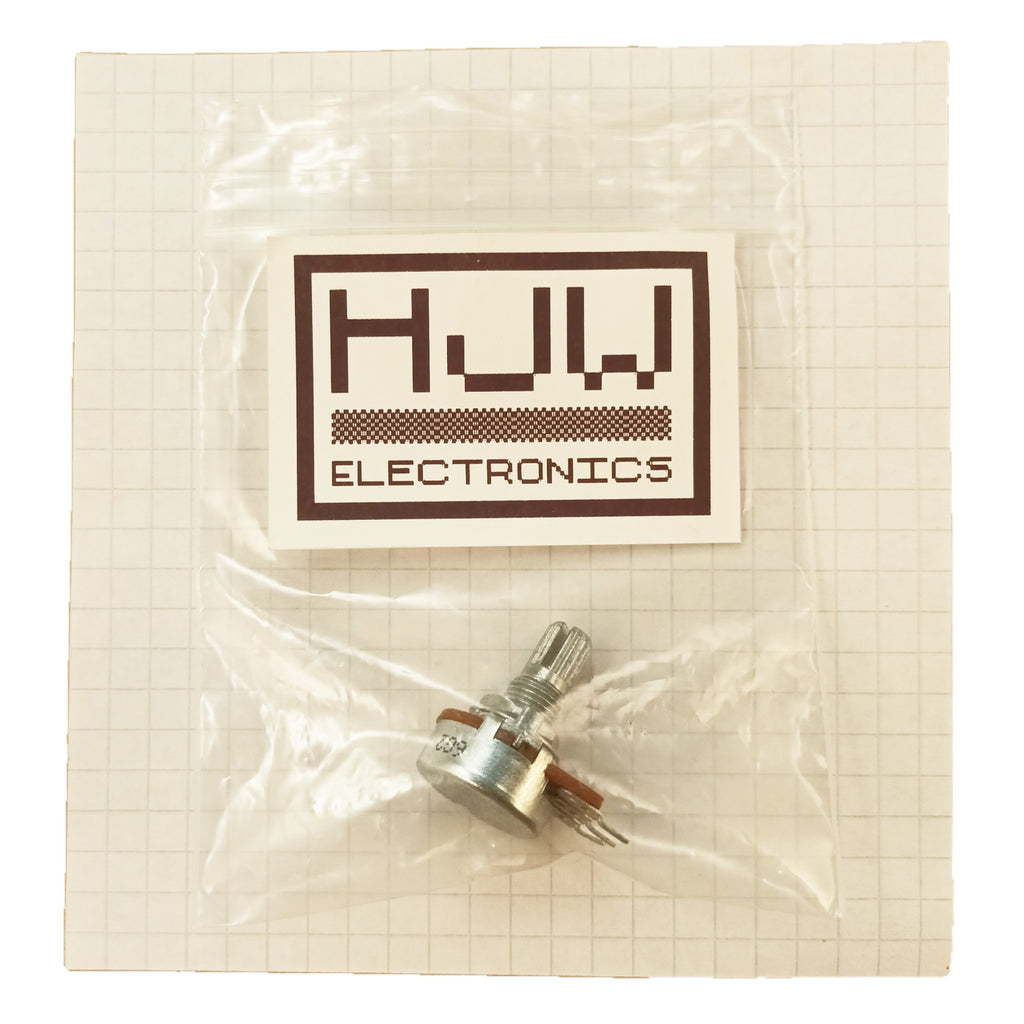 Audio Potentiometer 16mm Splined Shaft Log A BAS