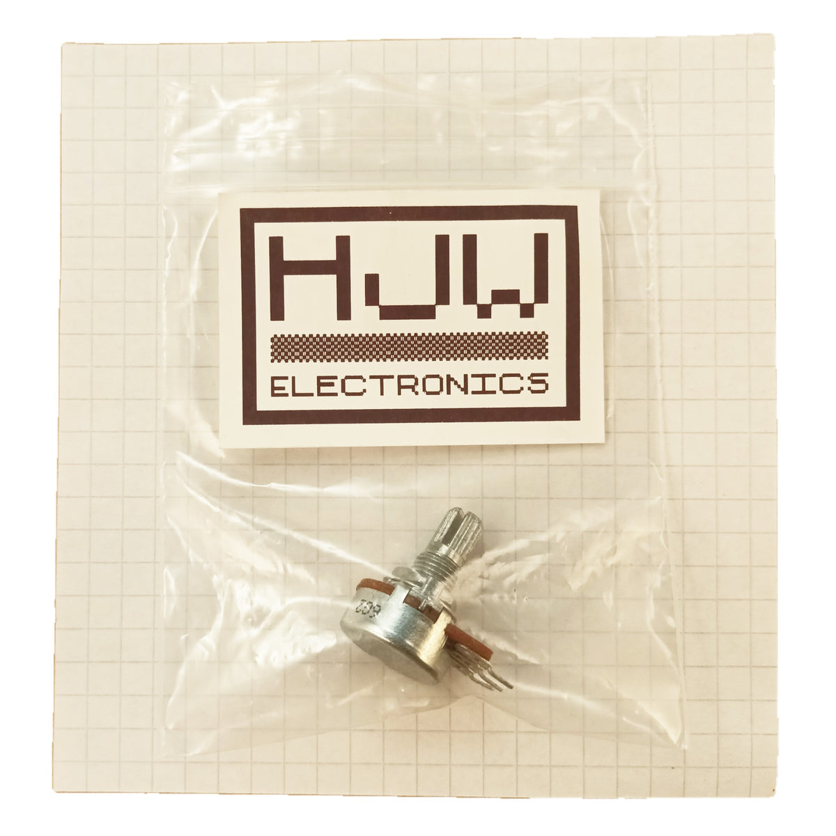 Audio Potentiometer 16mm Splined Shaft Log A BAS