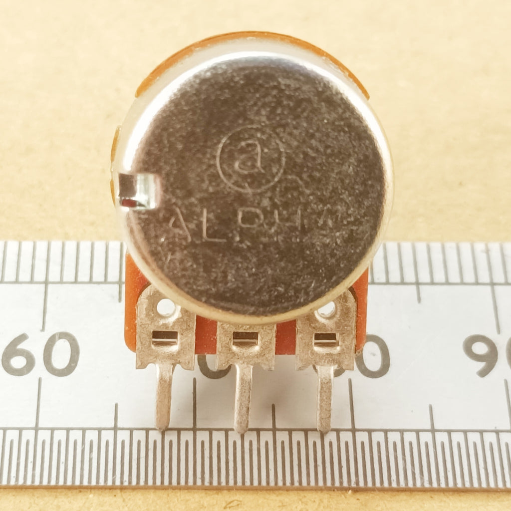 Audio Potentiometer 16mm Splined Shaft Log A BAS