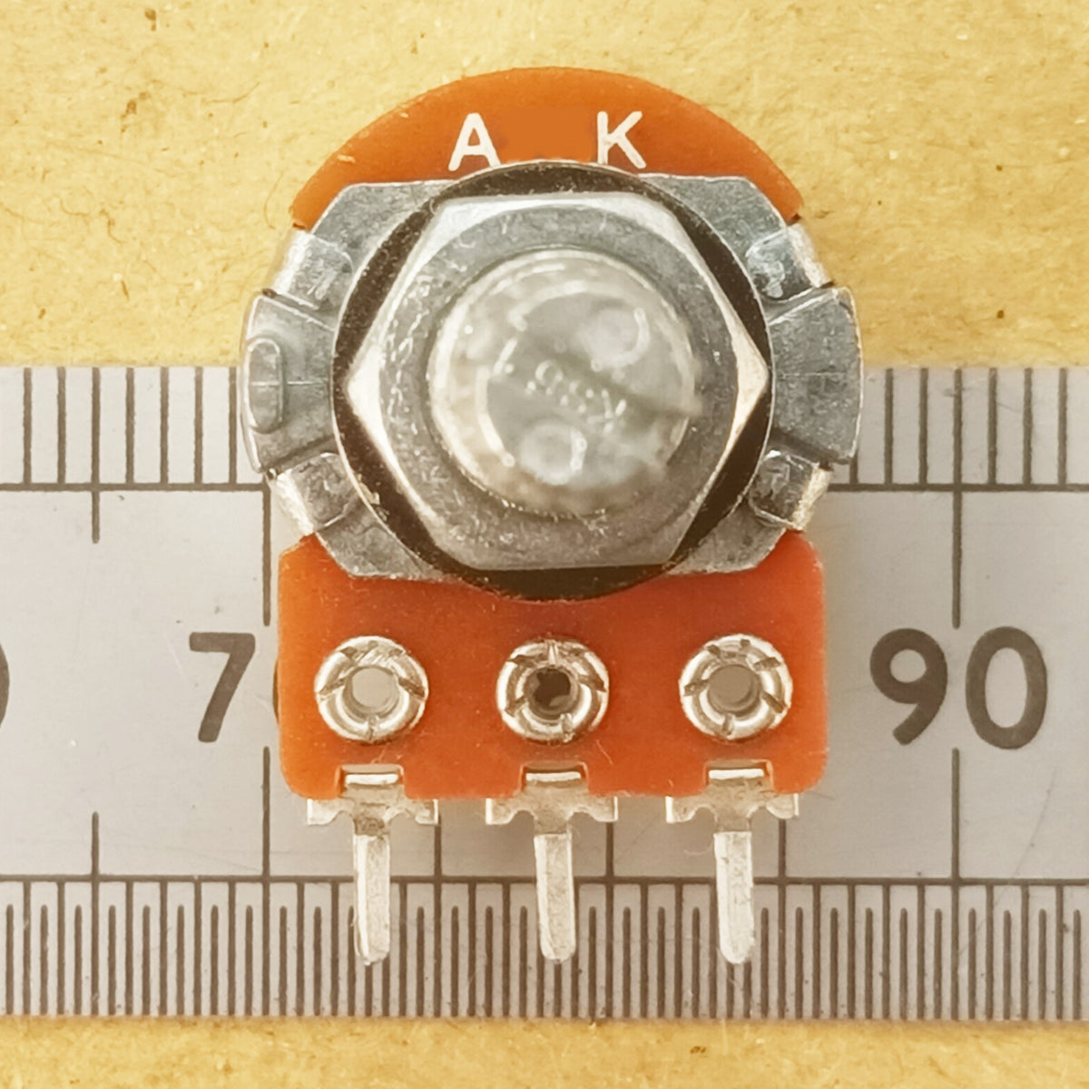 Audio Potentiometer 16mm Splined Shaft Log A BAS