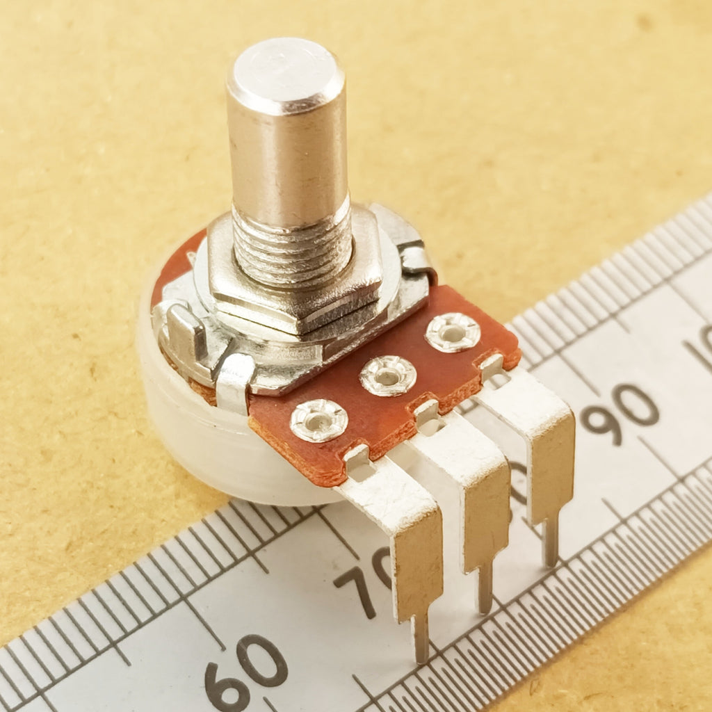 Logarithmic Potentiometer Control Vertical PCB Mount 6.3mm Round Shaft A VR63