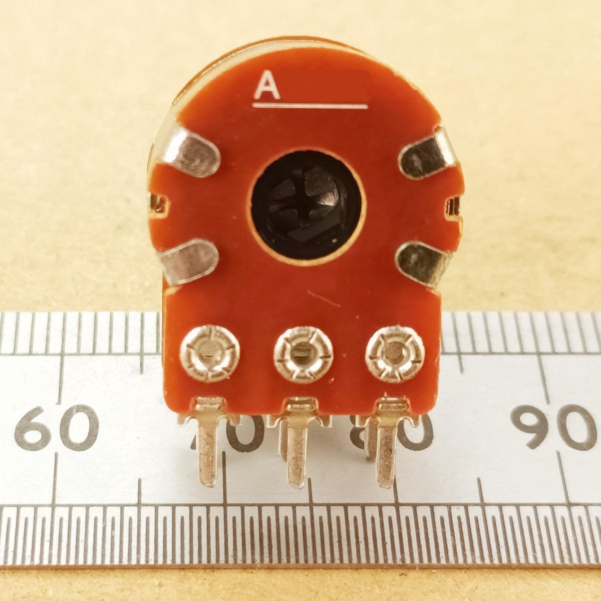 Dual Centre Click Potentiometer Stereo Detent Logarithmic Splined Shaft A DD