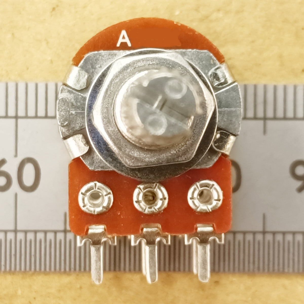Dual Centre Click Potentiometer Stereo Detent Logarithmic Splined Shaft A DD
