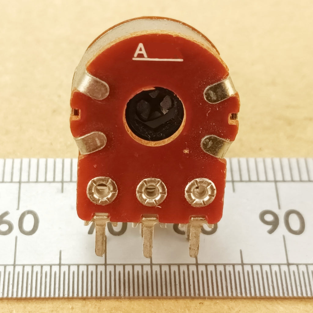 Dual Centre Click Potentiometer Stereo Detent Logarithmic Splined Shaft A DD