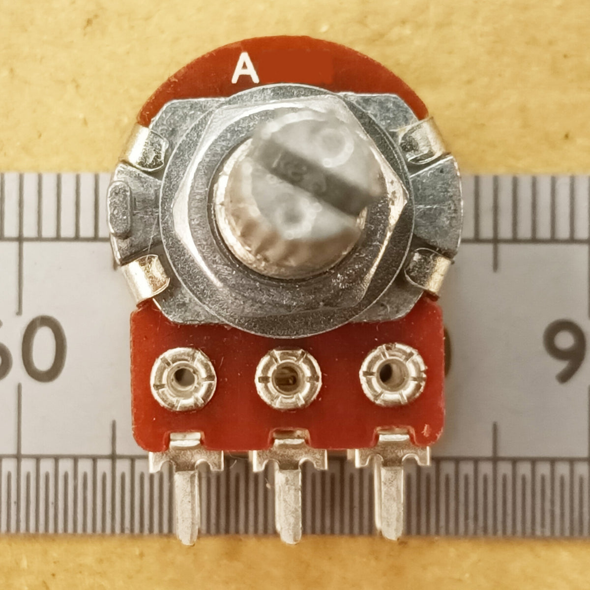 Dual Centre Click Potentiometer Stereo Detent Logarithmic Splined Shaft A DD