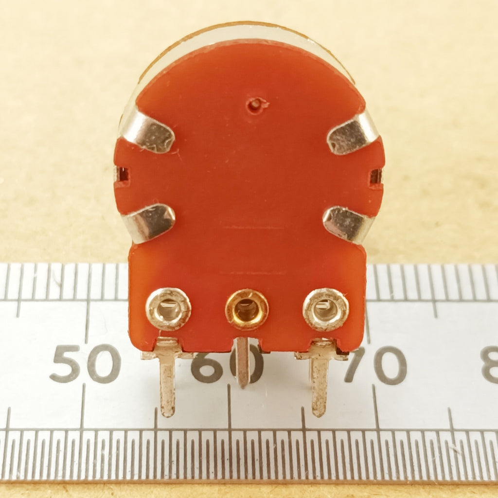 Switched Volume Potentiometer Single Mono 16mm Splined Audio Log A SW