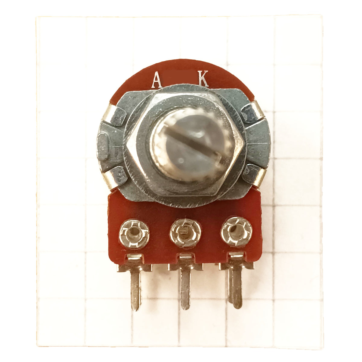 Switched Volume Potentiometer Single Mono 16mm Splined Audio Log A SW