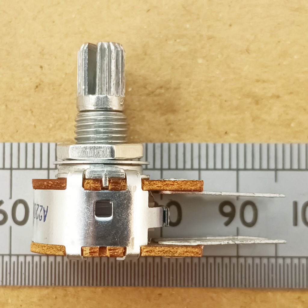 Potentiometer Long Pin Stereo Splined Audio Logarithmic Volume A Track Pot LPST