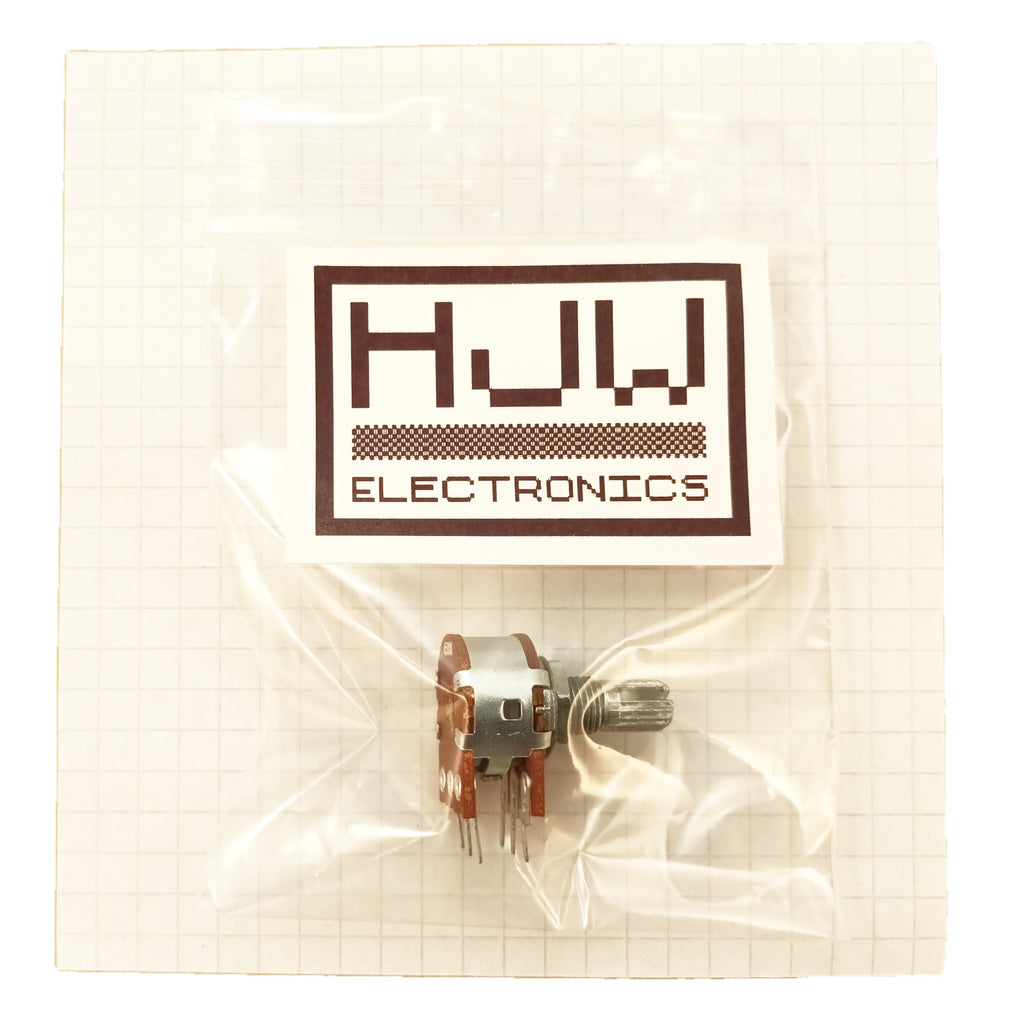 Dual Gang Potentiometer Logarithmic Audio Track Splined Shaft A ST