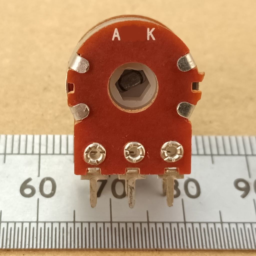 Dual Gang Potentiometer Logarithmic Audio Track Splined Shaft A ST