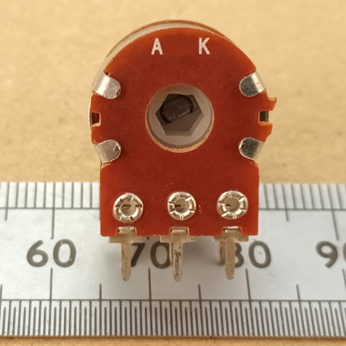 Dual Gang Potentiometer Logarithmic Audio Track Splined Shaft A ST