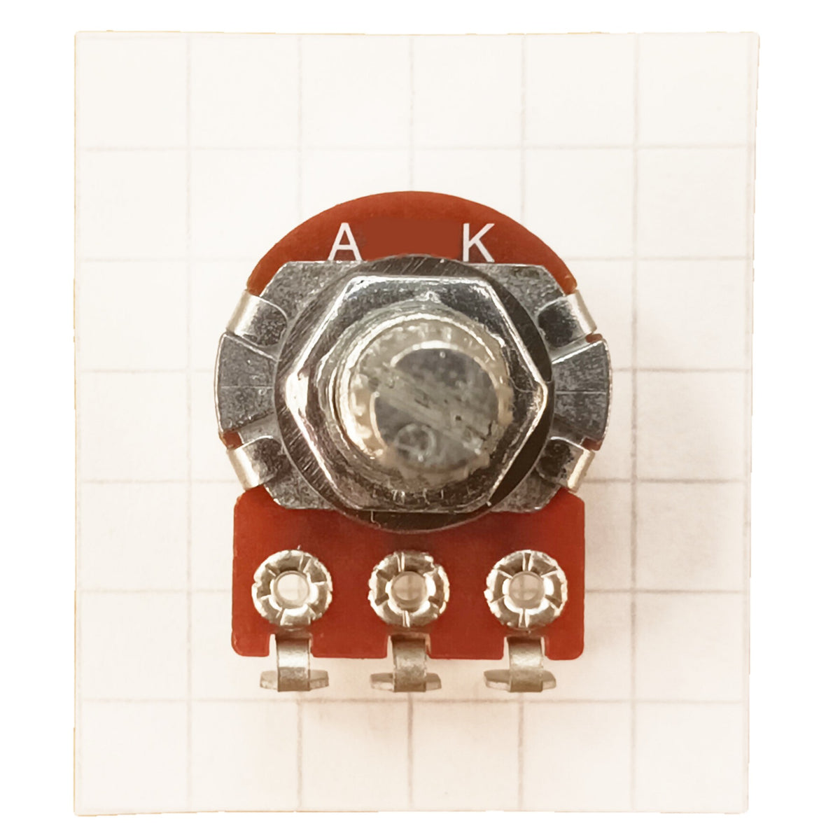 Log Potentiometer Solder Lug Splined 16mm Audio Logarithmic A T18SL
