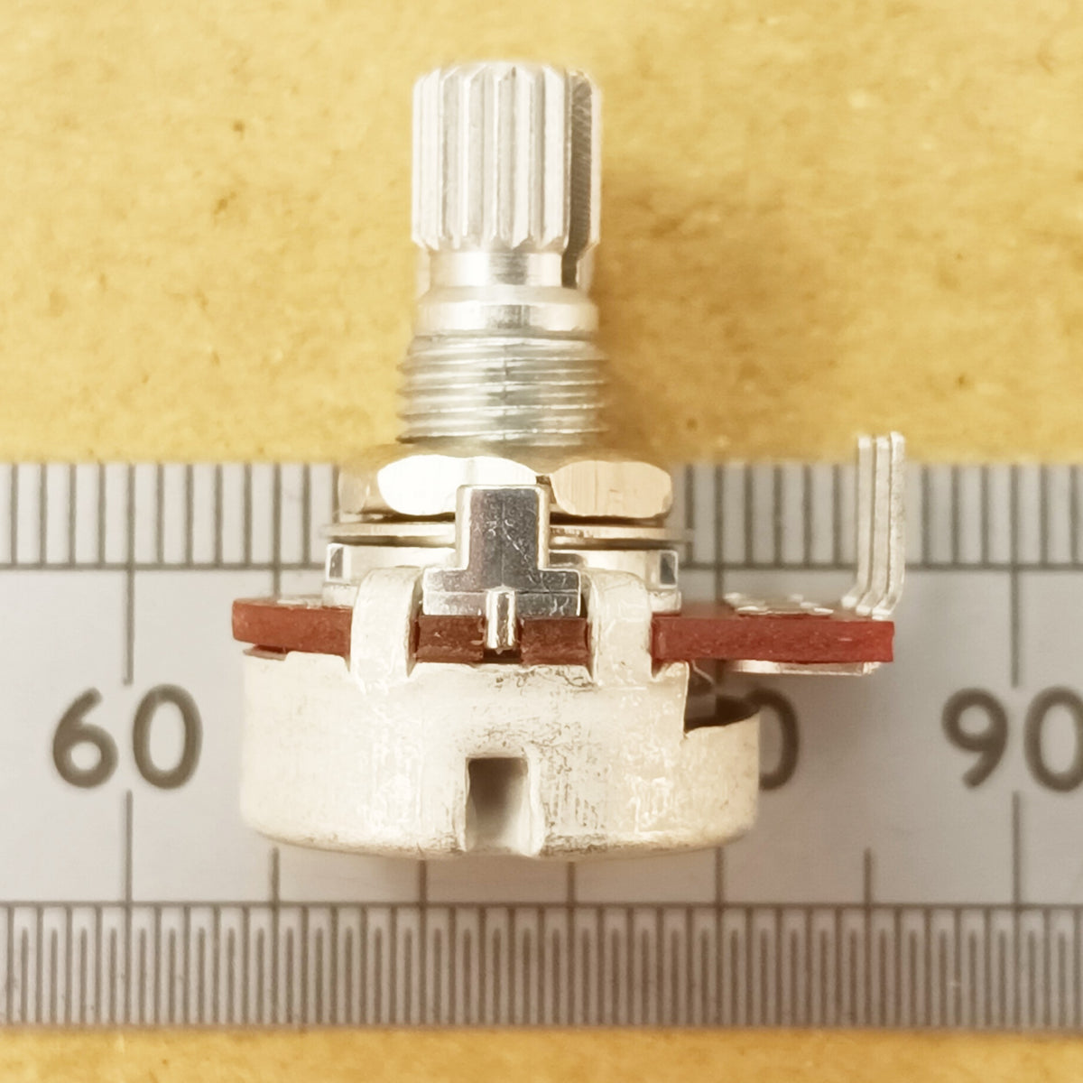 Potentiometer A5K 41 Detent 17mm Log 5K T18 Splined Shaft Multi Click T18RP41