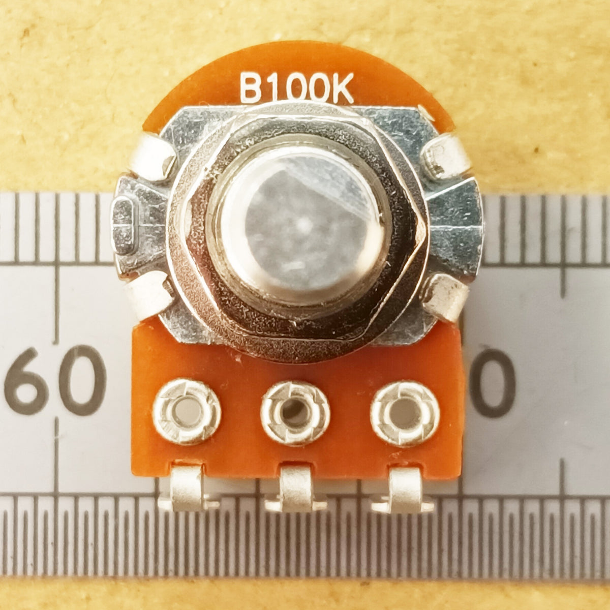 41 Detent Click Potentiometer 6.0mm D Shaft Solder Lug 16mm Linear DSL41