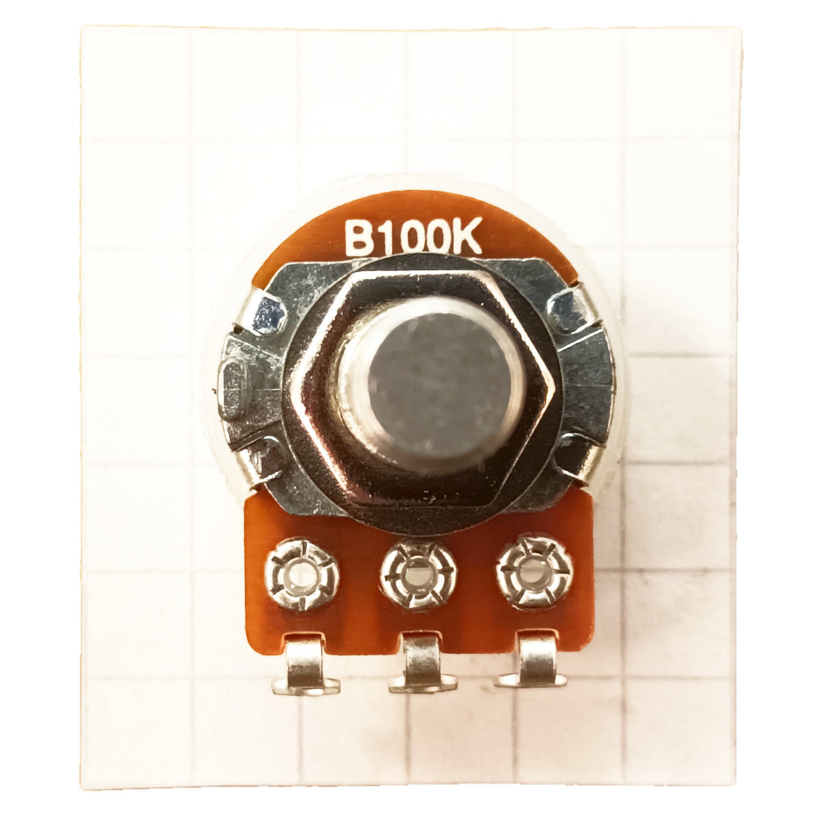 Linear Potentiometer 6.3mm 0.25 Inch Round Shaft Solder Lug 16mm B RSL63