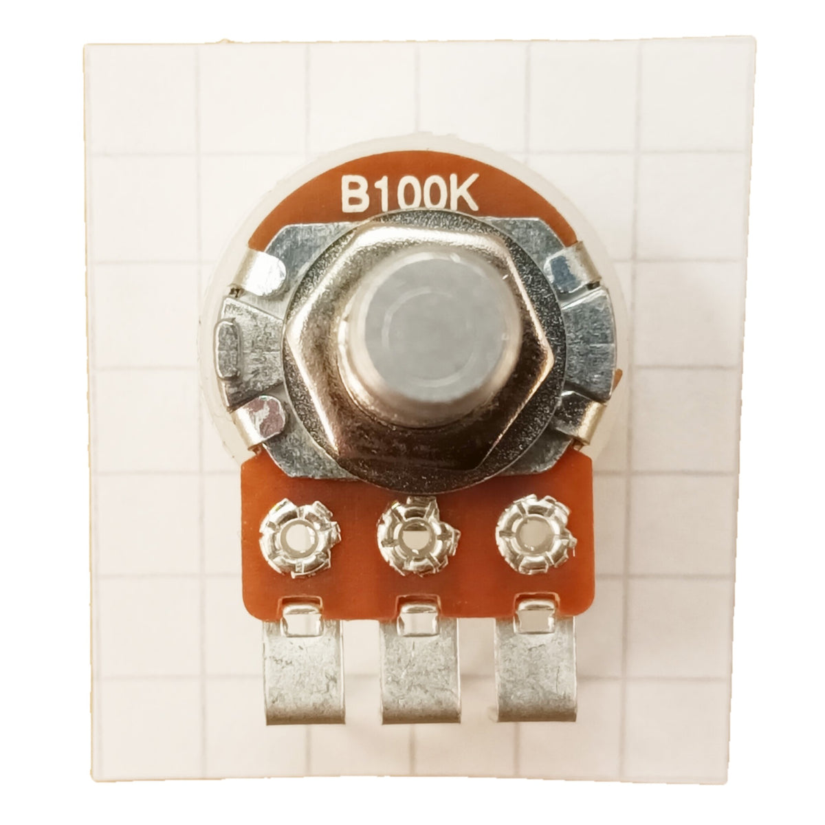 Linear Potentiometer Vertical PCB Mount 6.3mm 0.25 Inch Round Shaft B VR63