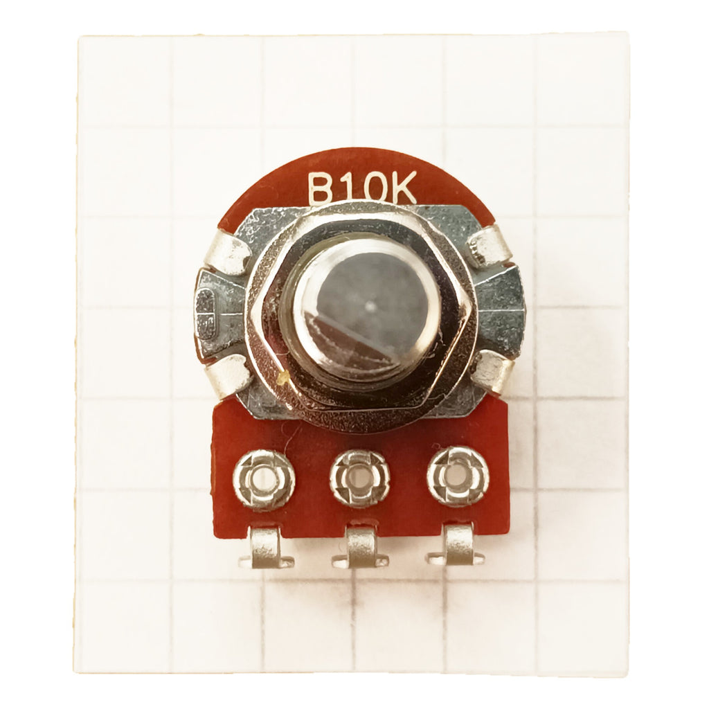 11 Detent Potentiometer 6mm D-Shaft Linear Pot Multiple Click B10K 10K, Solder Lug B 11DET