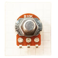 Linear Potentiometer 6.3mm 0.25 Inch Round Shaft Solder Lug 16mm B RSL63