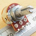 Switched Potentiometer Splined Shaft Solder Lugs Rear Switch B RSWL