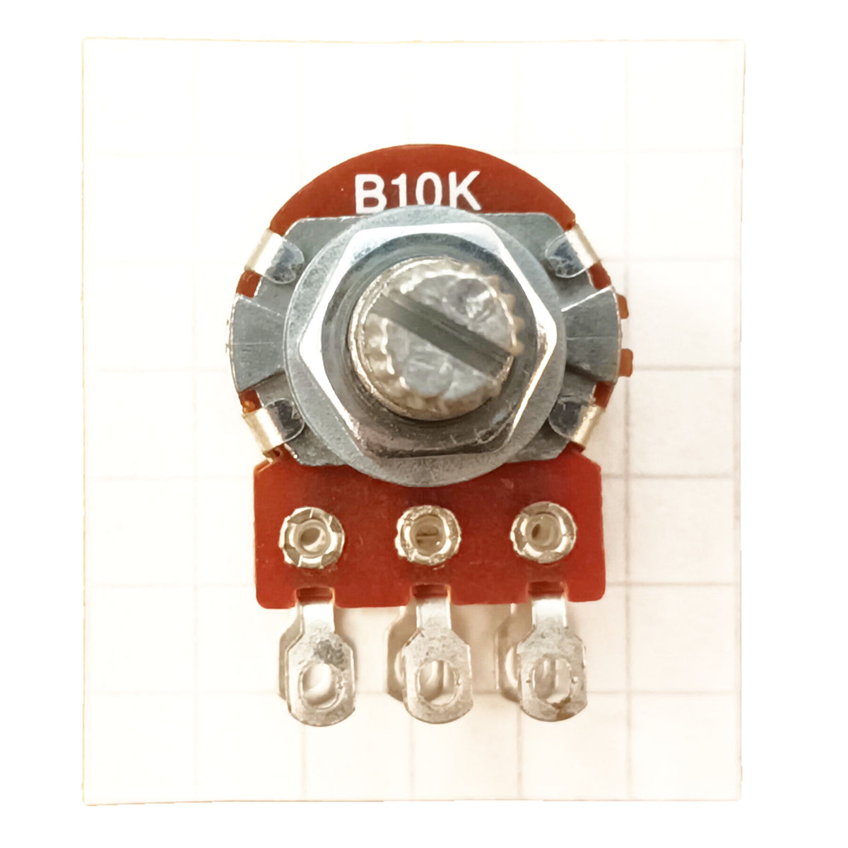 Stereo 16mm Linear Potentiometer Solder Lug Splined Dual Track B SLST