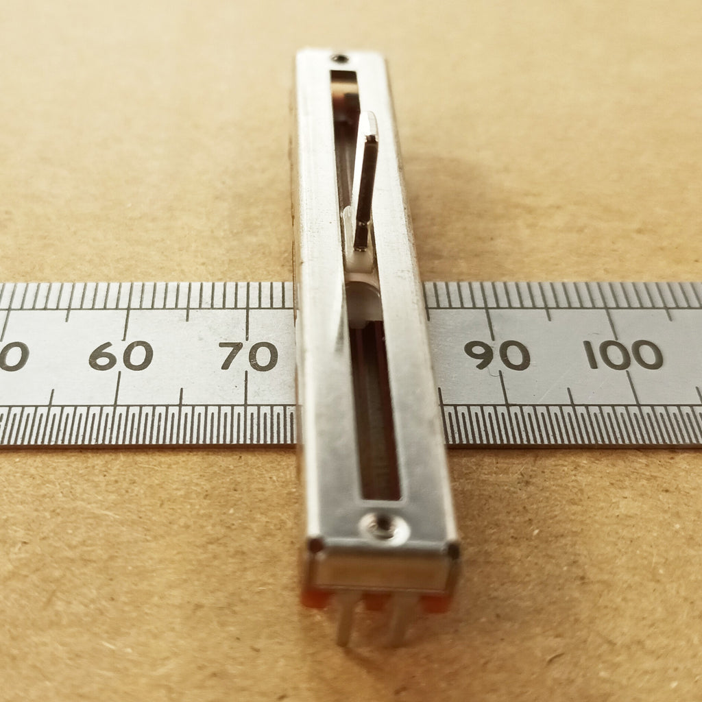 Stereo Slider 45mm Travel Dual Linear Fader Potentiometer B10K 60mm B10KX2
