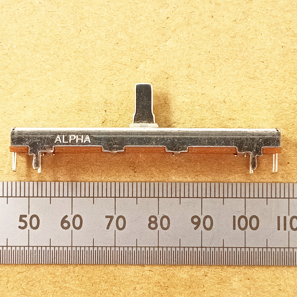 Stereo Slider 45mm Travel Dual Linear Fader Potentiometer B10K 60mm B10KX2