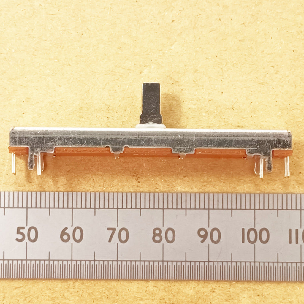 Stereo Slider 45mm Travel Dual Linear Fader Potentiometer B10K 60mm B10KX2