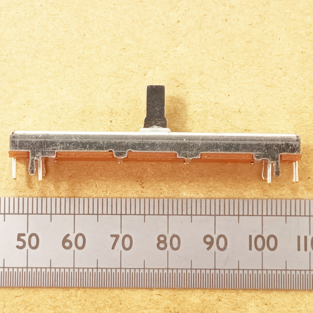 Stereo Slider 45mm Travel Dual Linear Fader Potentiometer B10K 60mm B10KX2