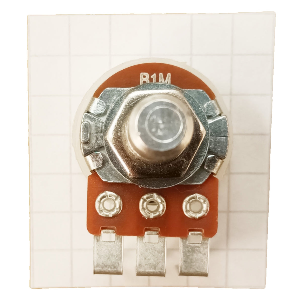 Linear Potentiometer Vertical PCB Mount 6.3mm 0.25 Inch Round Shaft B VR63