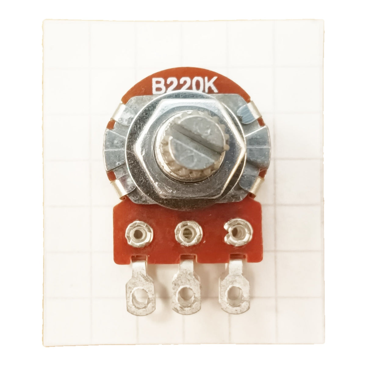 Stereo 16mm Linear Potentiometer Solder Lug Splined Dual Track B SLST